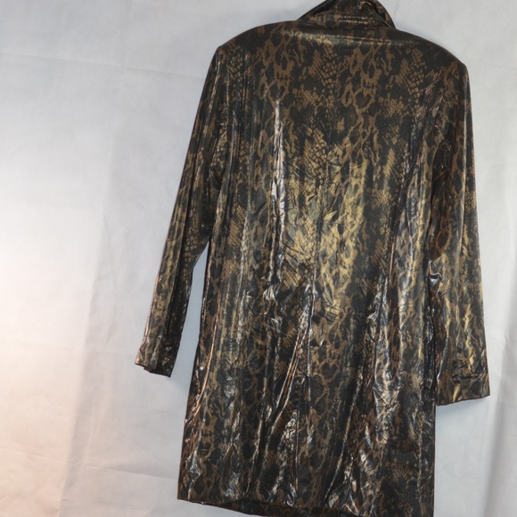 FUDA New York Animal Print Rain/Weather Coat SZ L - Picture 9 of 9
